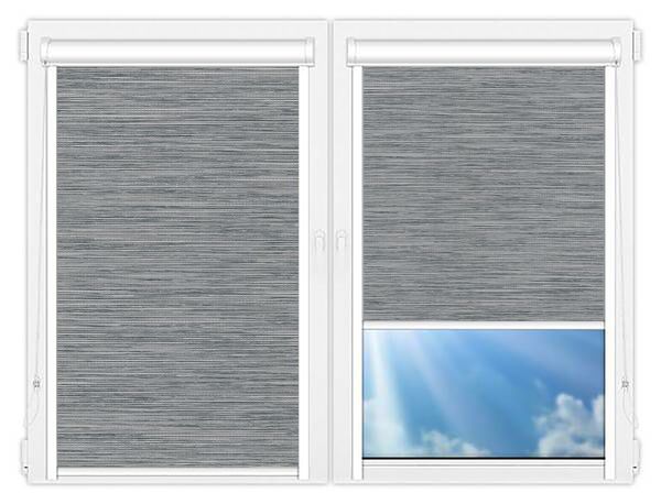 Кассетные рулонные шторы UNI Корсо перл серый цена. Купить в «Мастерская Жалюзи»